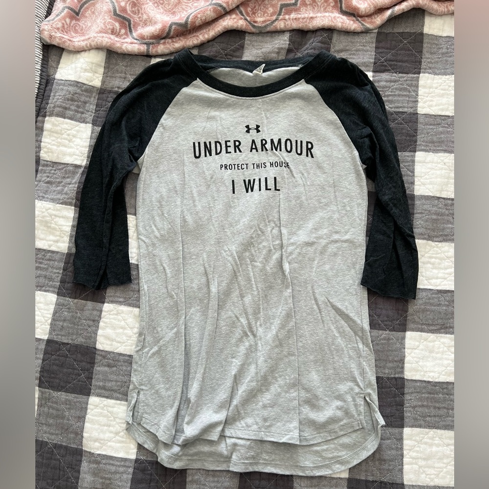 Under Armour 3/4 Sleeve Baseball Tee Protect this House